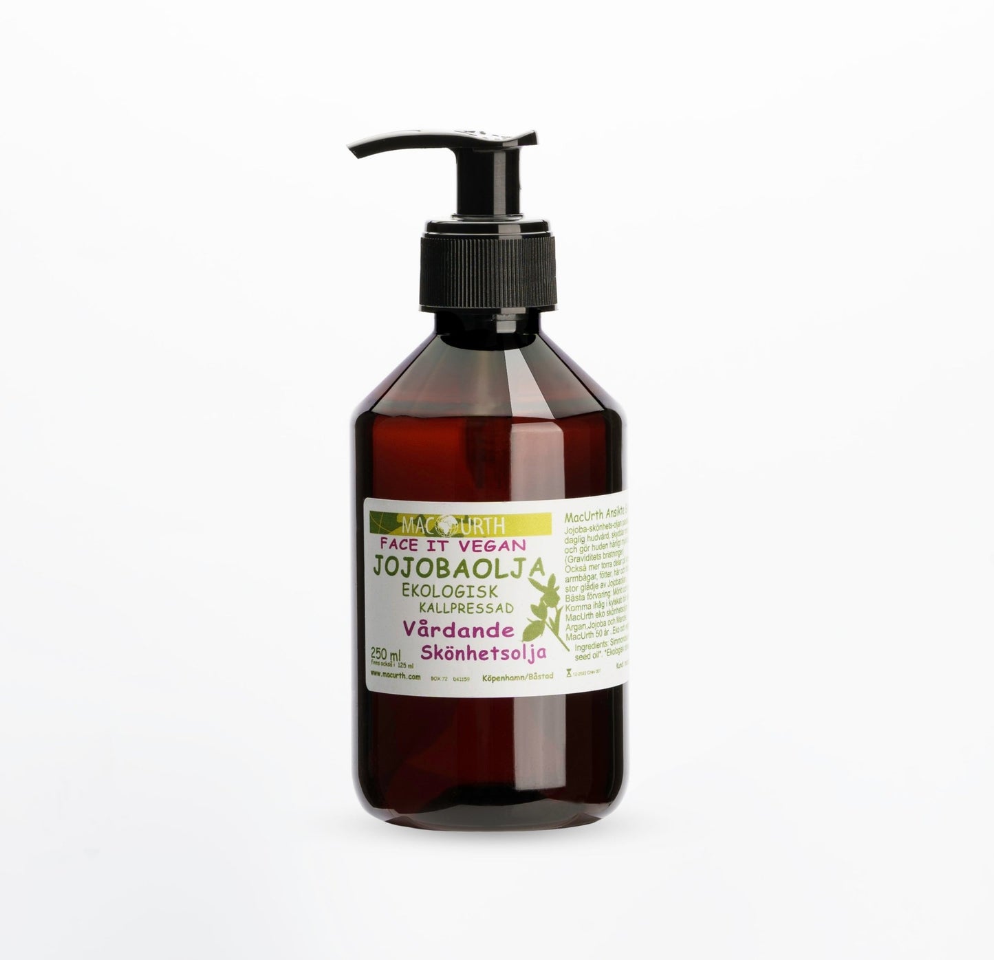 Mcurth jojobaolja ekologisk och kallpressat 250 ml - UNAKIT
